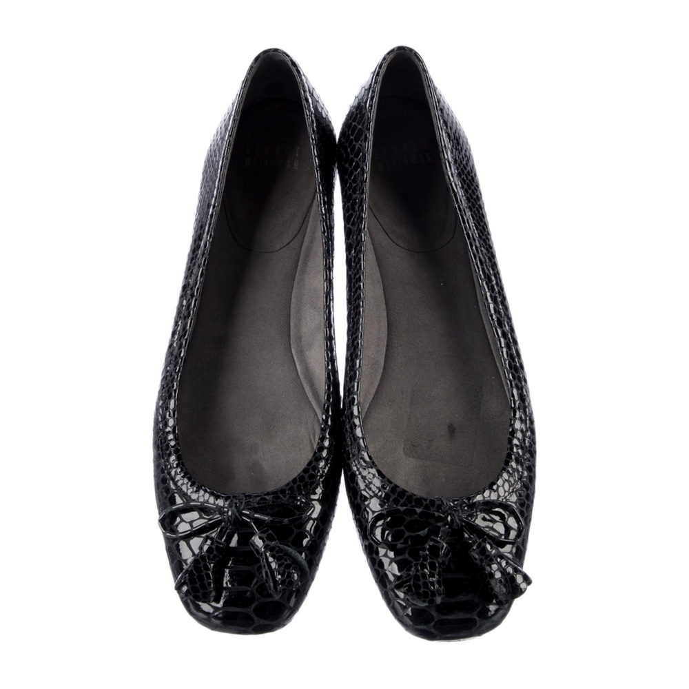 Stuart Weitzman Patent Leather Animal Print Ballet Flats size 8.5